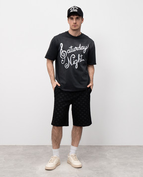 AMIRI Black T-shirt SATURDAY NIGHT AMJYTE1177