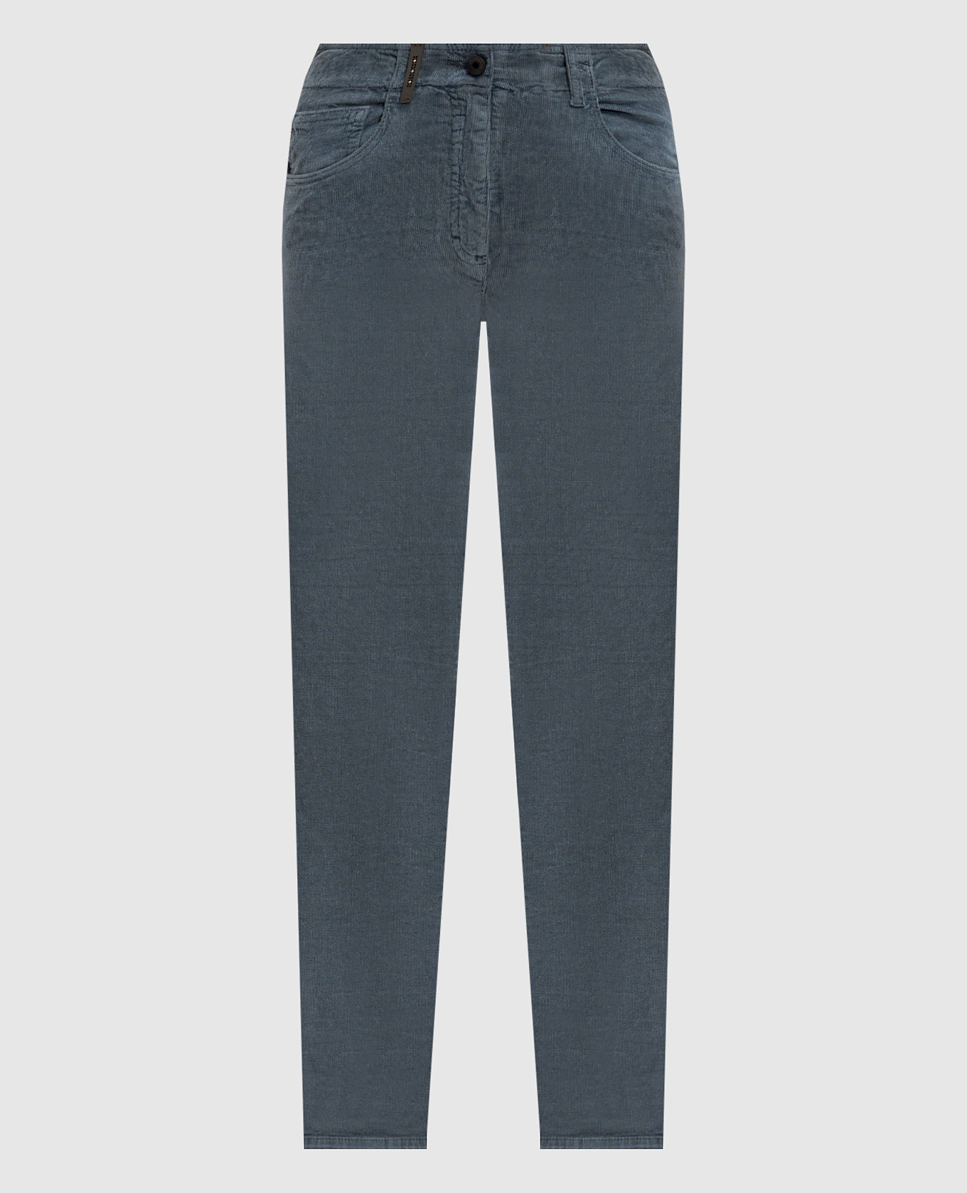 

Gray corduroy trousers with logo Peserico, Grey