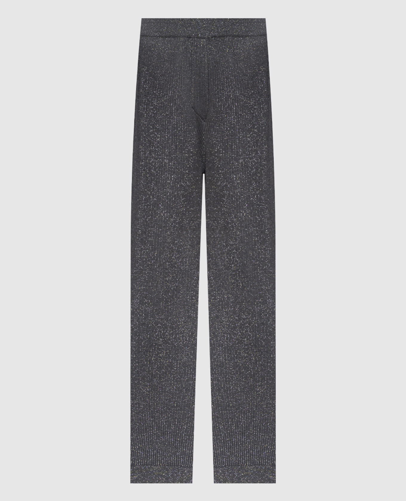 

Gray ribbed pants with lurex Brunello Cucinelli, Grey