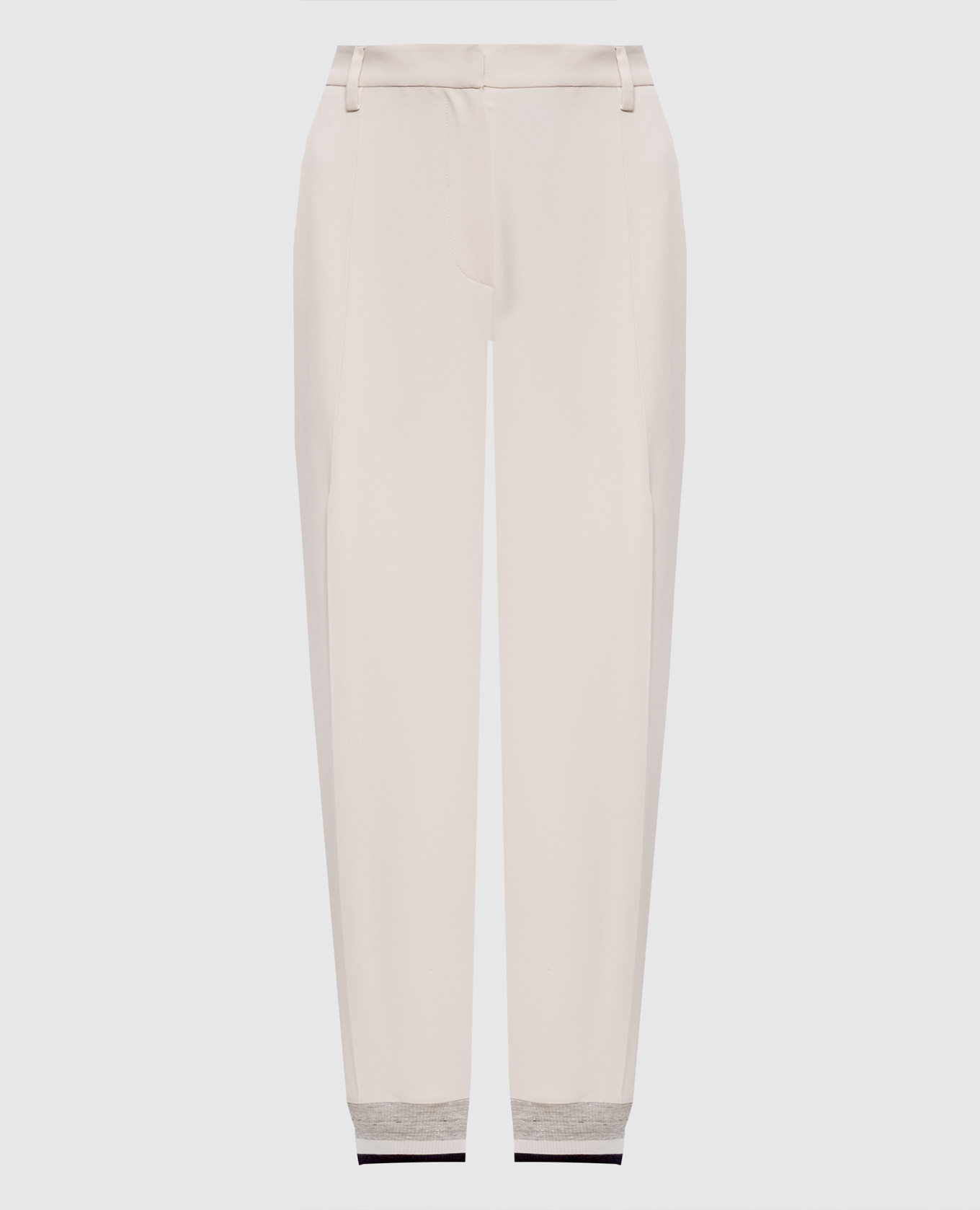 

Beige silk joggers Brunello Cucinelli
