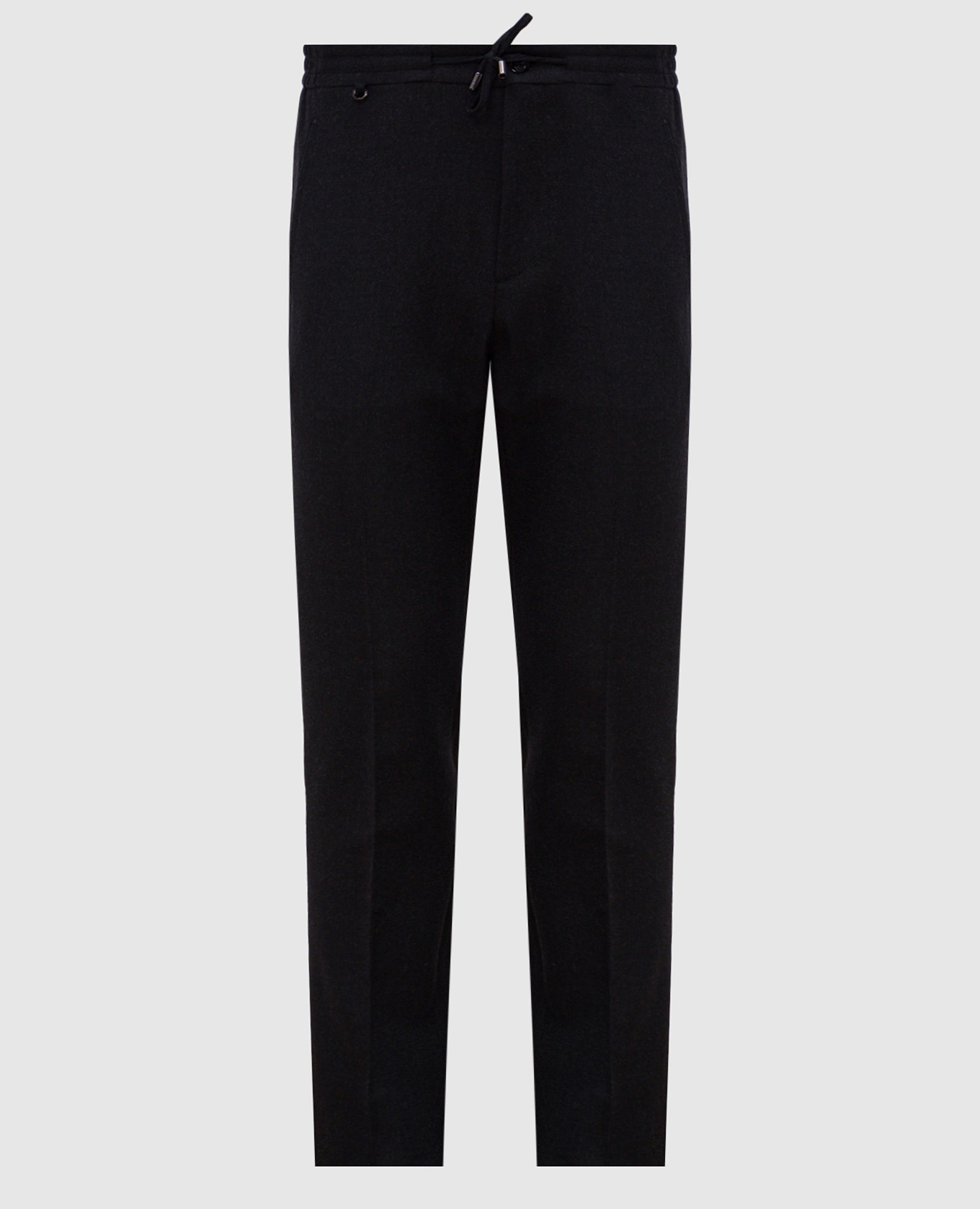 

Gray wool trousers with metallic logo Stefano Ricci, Grey