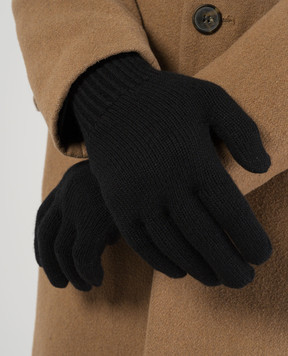 Brunello Cucinelli Black cashmere gloves M2293118