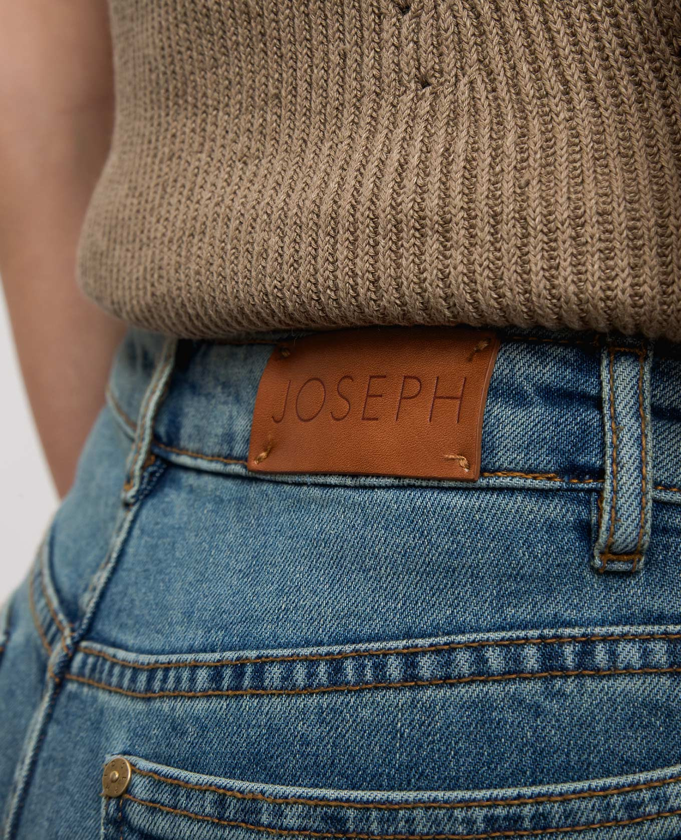 Blue jeans with logo patch JOSEPH 5