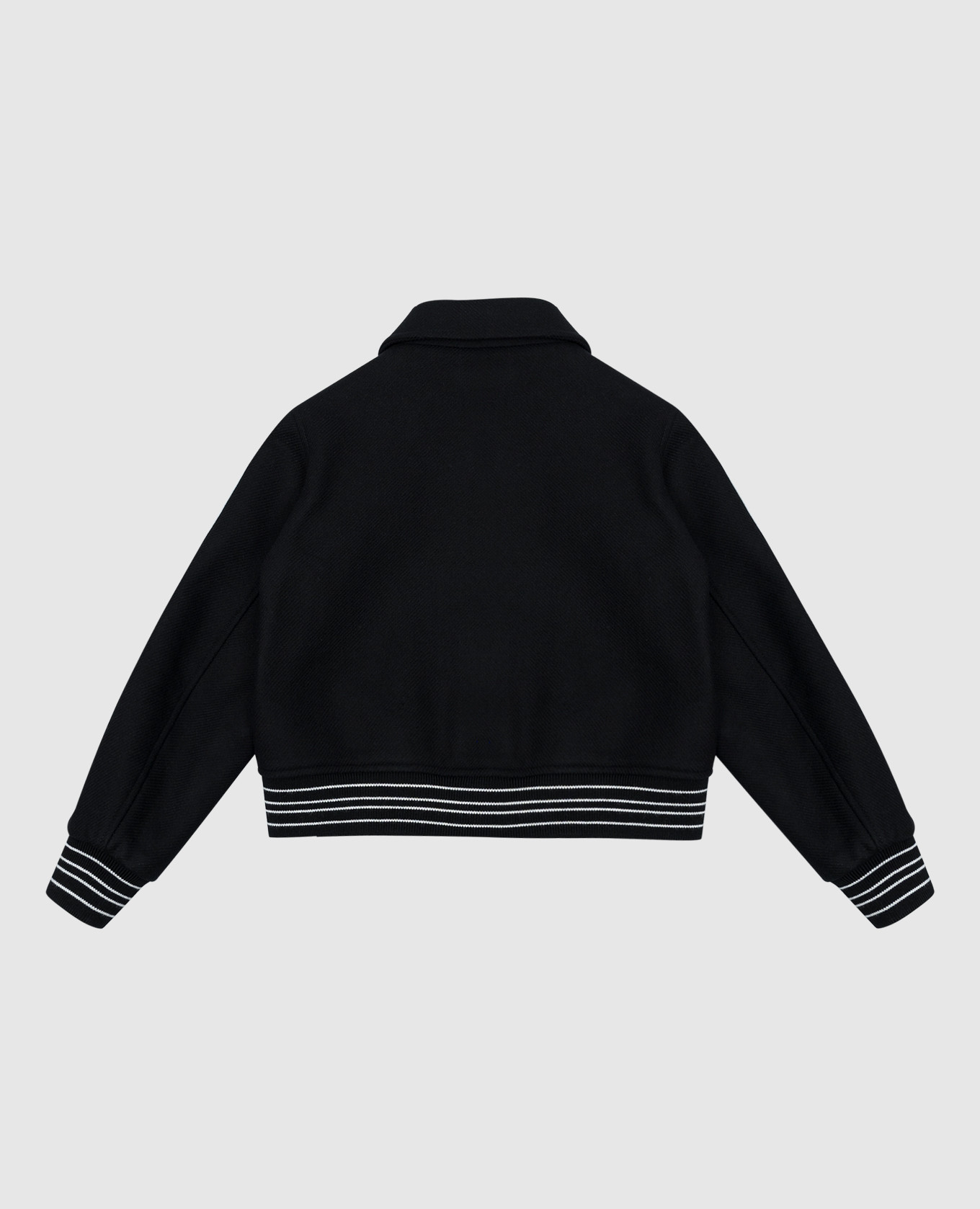 

Children's black BONES wool jacket with logo embroidery AMIRI