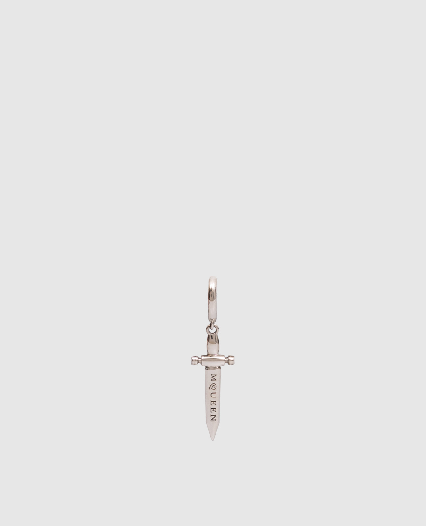 

Silver mono earring with logo engraving Alexander McQueen
