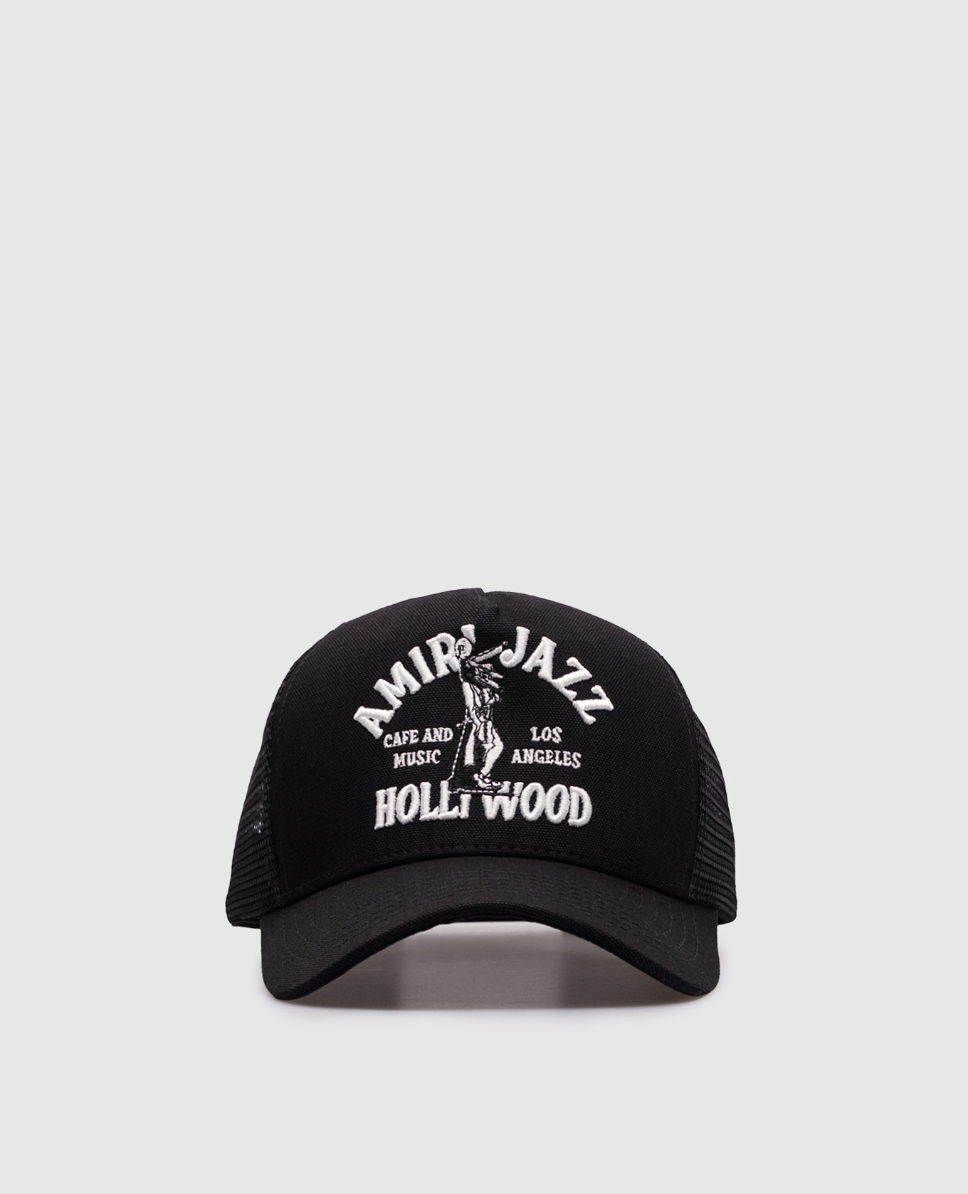 

Black JAZZ WOLF cap AMIRI
