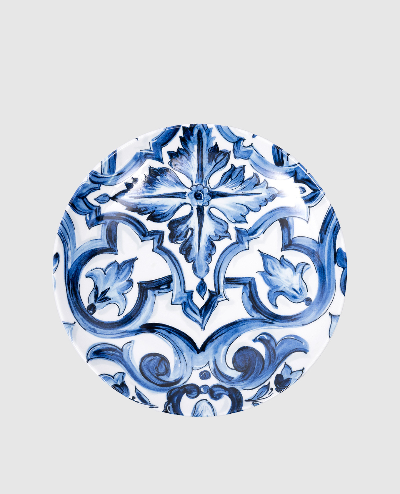 

A set of porcelain dinner plates in the Blu Mediterraneo print Dolce&Gabbana, White