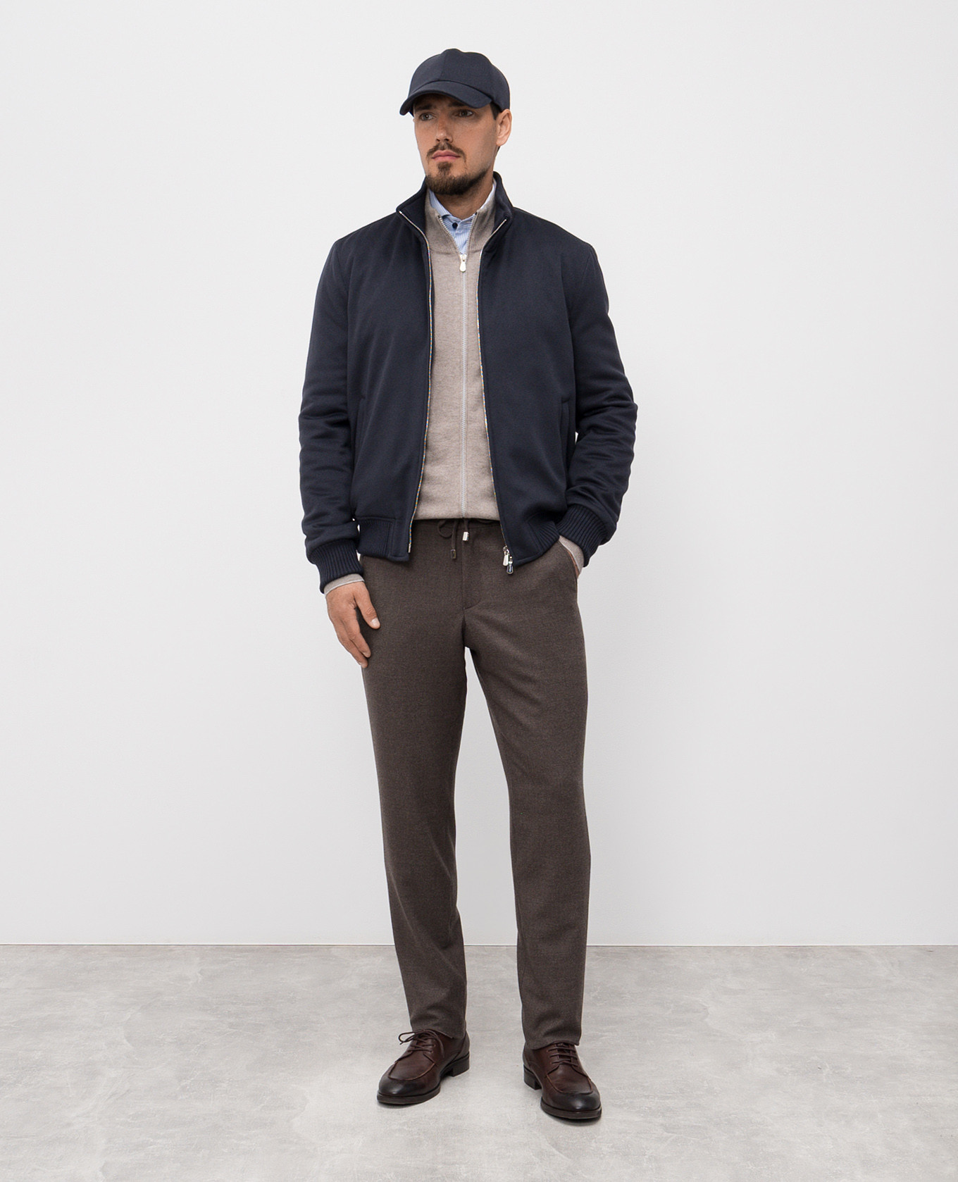 

Brown wool pants Enrico Mandelli