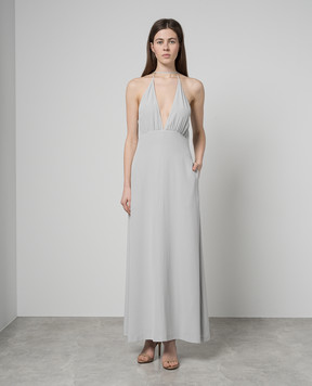 Toteme Gray silk maxi dress 242WRD2197FB0115