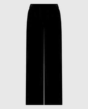 Peserico Black velour pants E0405203951