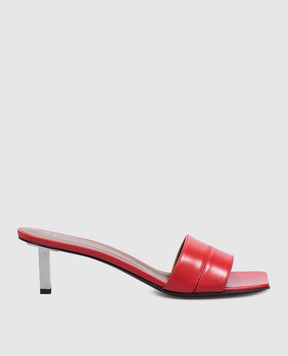 Giuseppe Zanotti Obelos red leather mules E500019