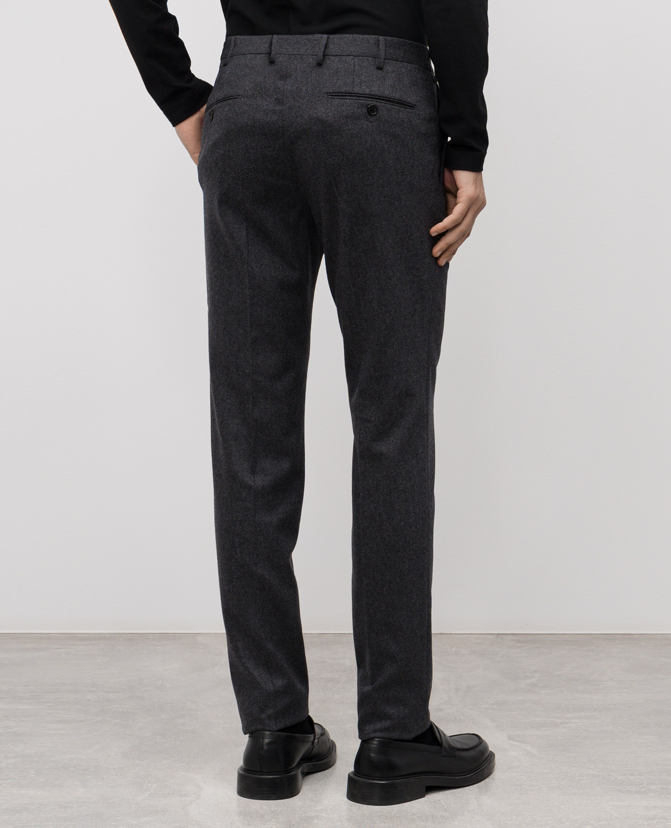 Gray wool and cashmere pants Slowear 4