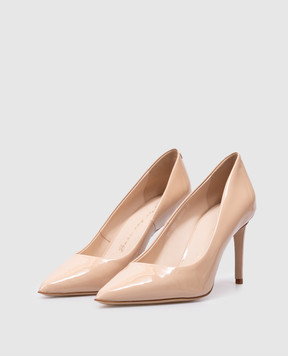 Babe Pay Pls Beige patent leather shoes 2018016027