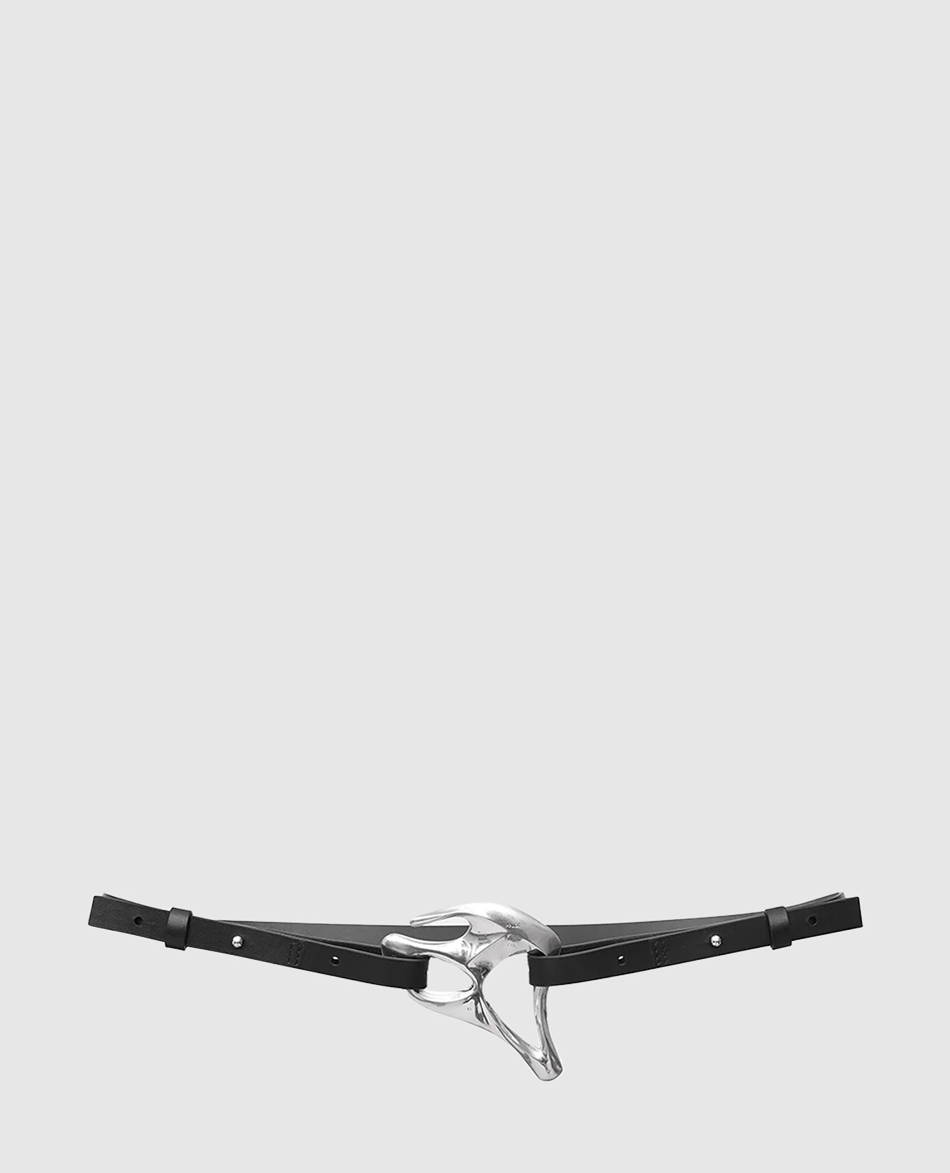 

ENDEMYC black leather belt Heliot Emil