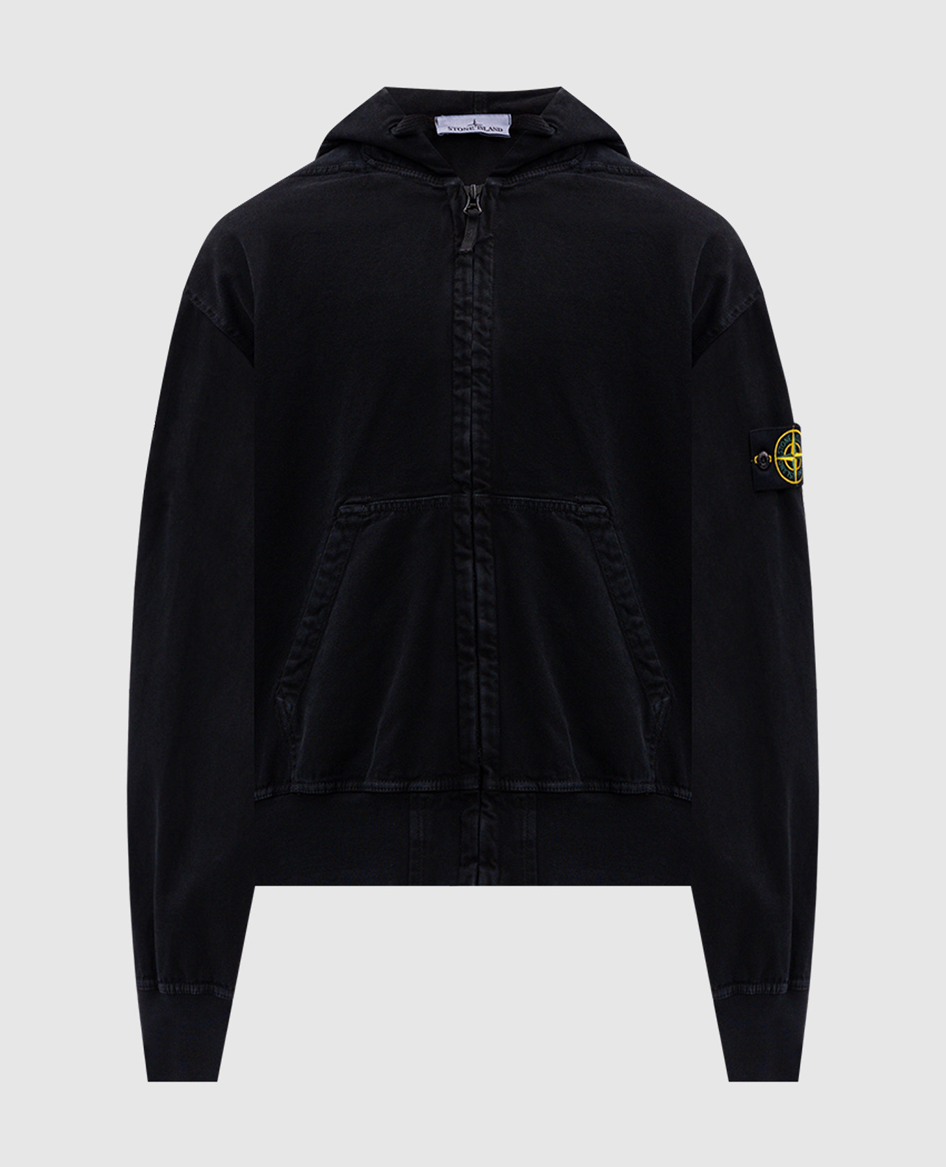 Black sports jacket with logo Stone Island