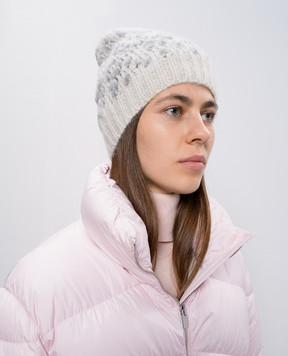 Peserico White cap with wool S36186F03B9196