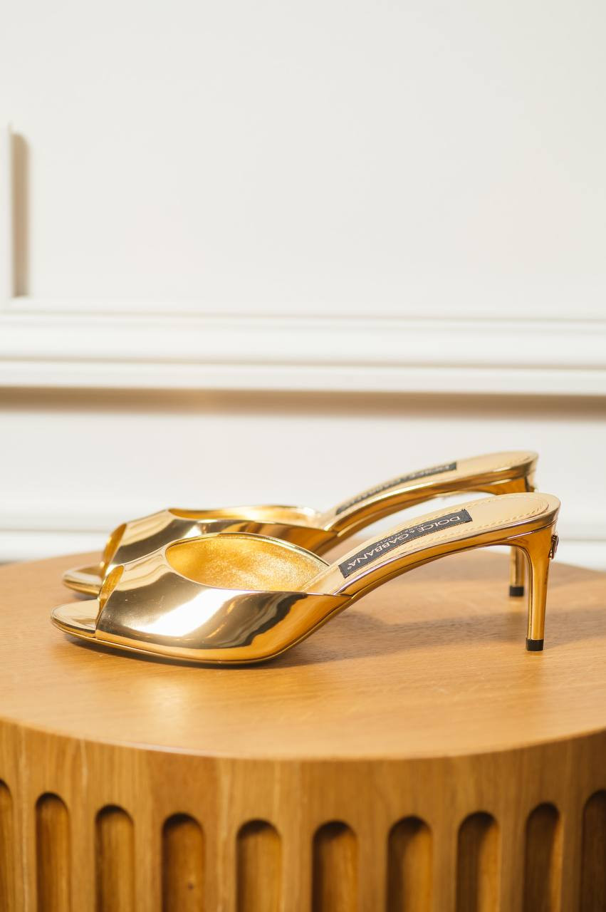 

Keira gold leather mules Dolce&Gabbana, Golden