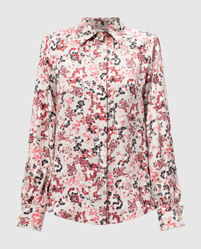 Max Mara ORCA beige silk blouse with floral print ORCA