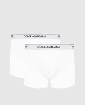 Dolce&Gabbana Set of white boxer briefs with logo M9C07JONN95