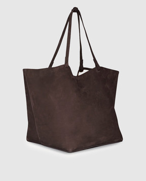 The Row Brown Park Tote in Nubuck W1201L81