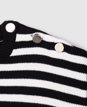 Givenchy Children's black striped sweater H3041512+