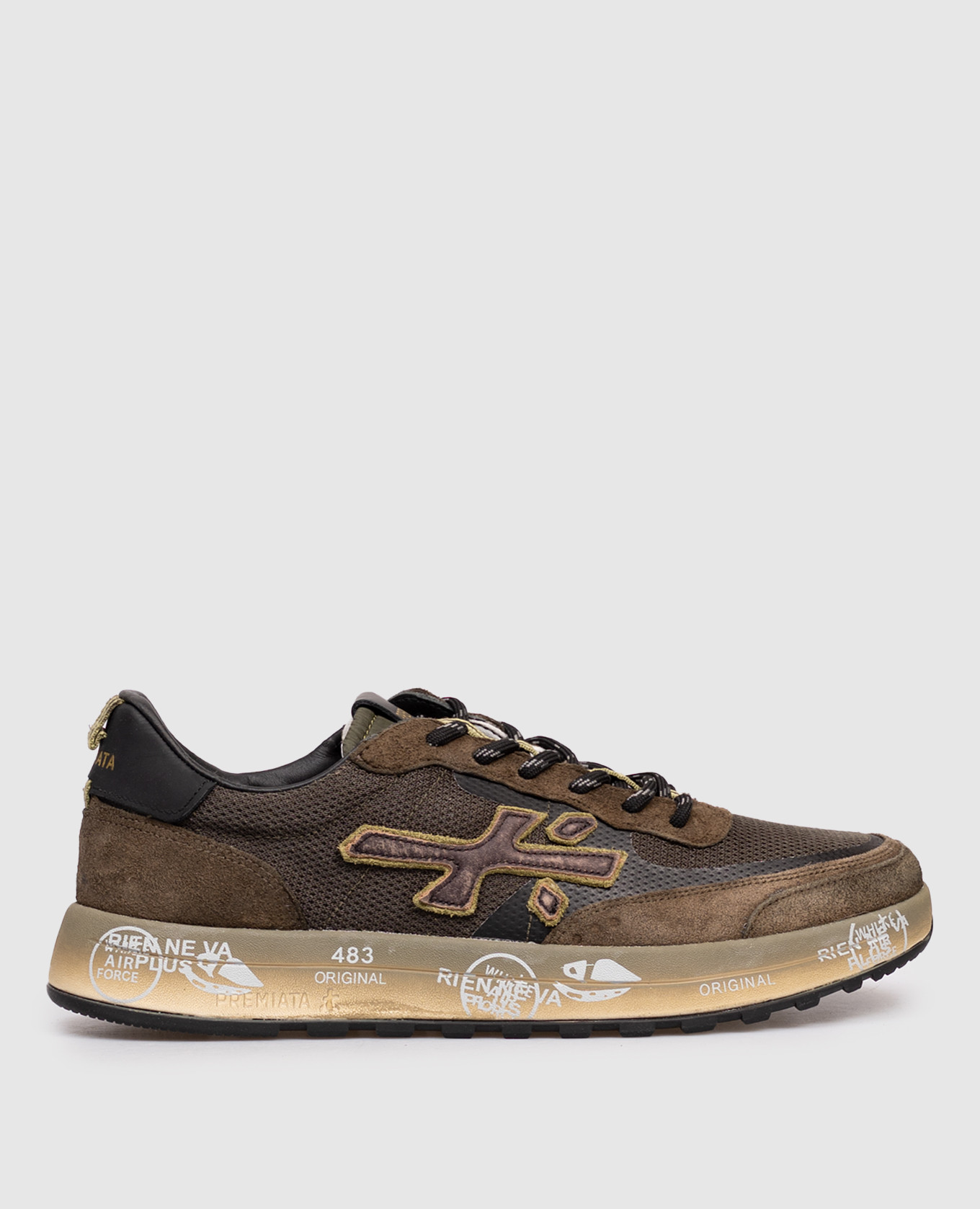 NOUS khaki combination sneakers Premiata