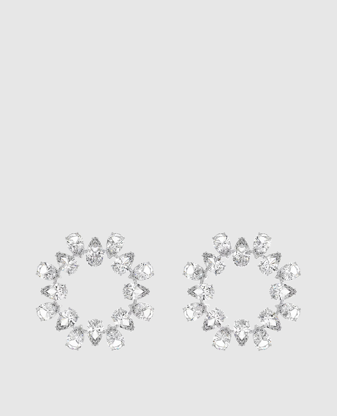 

Matrix silver earrings Swarovski