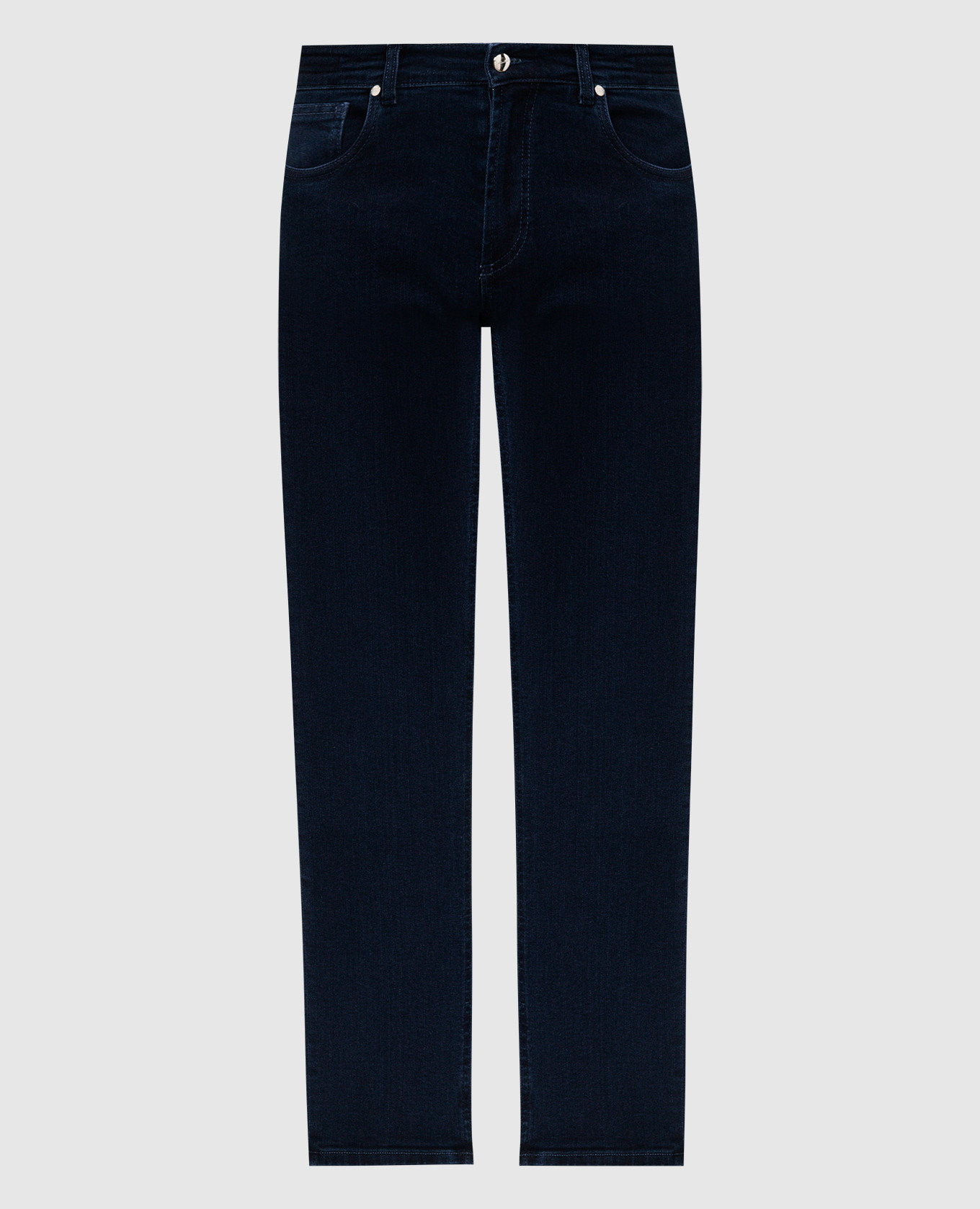 Blue jeans with logo Enrico Mandelli