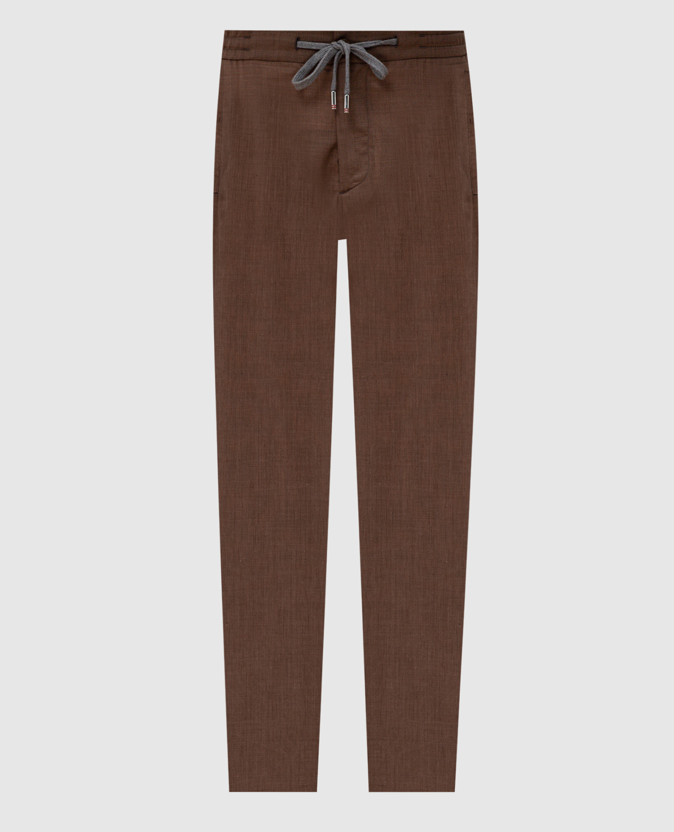 

Brown wool and silk pants Marco Pescarolo
