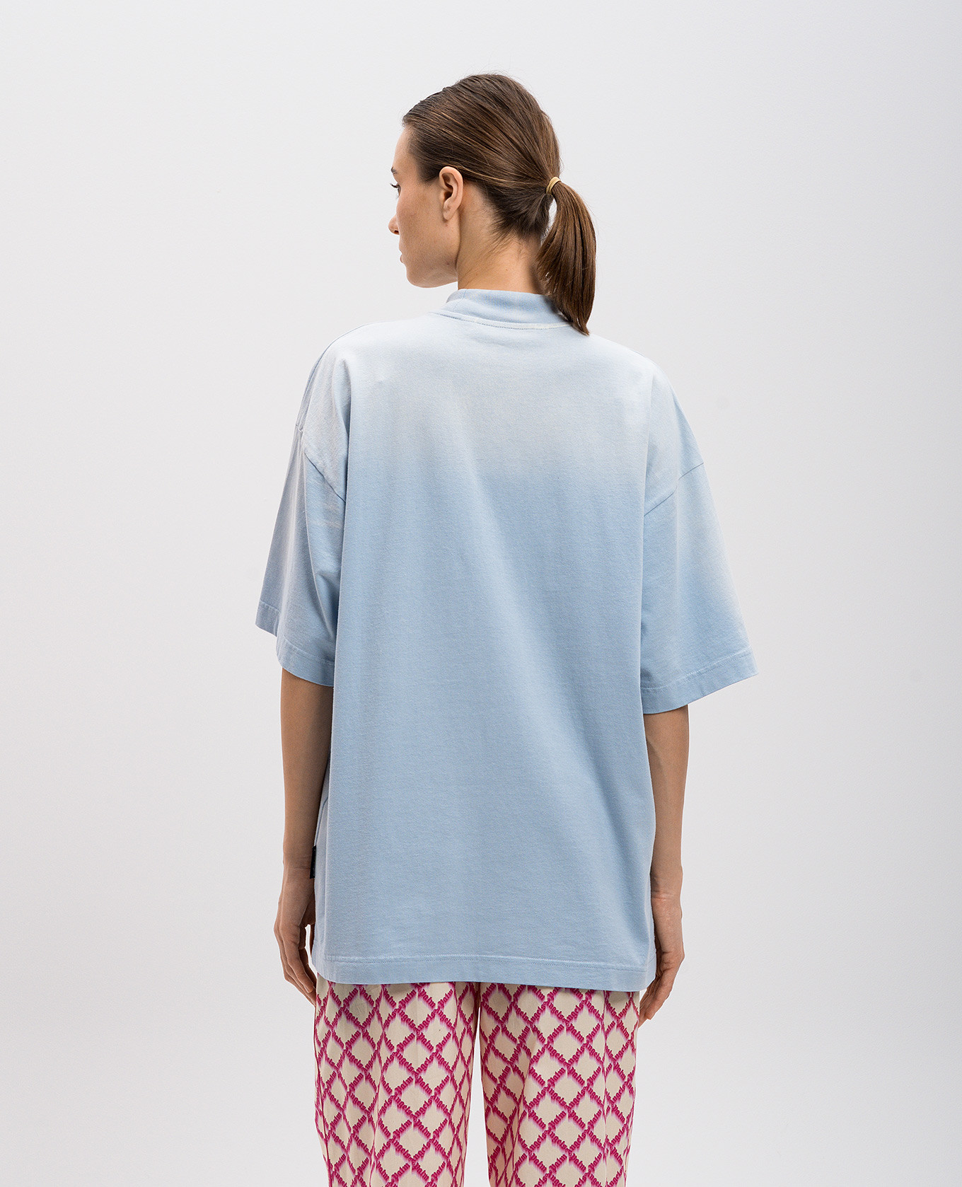 

Blue T-shirt with logo Palm Angels, Light blue
