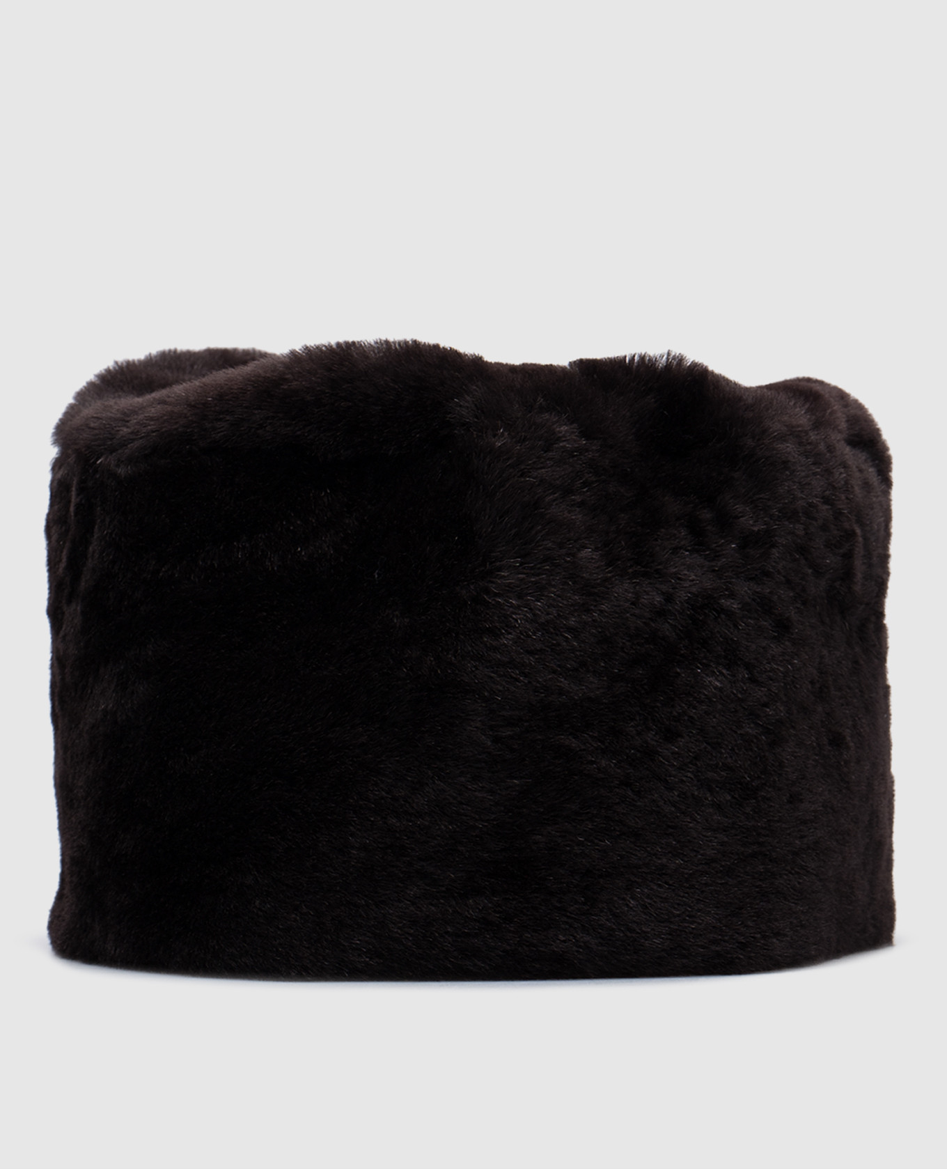 Brown hat made of lamb fur toteme