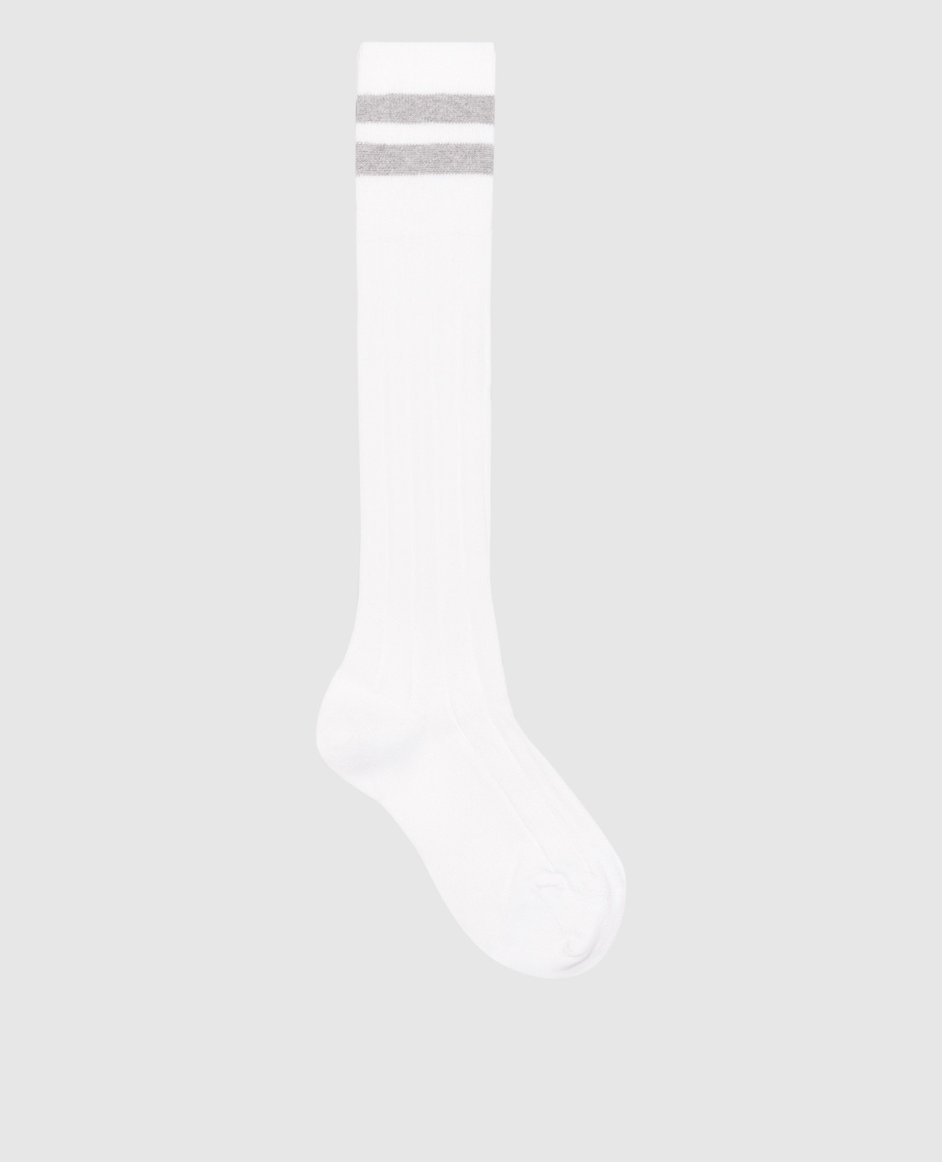 

White socks with a contrast stripe Brunello Cucinelli