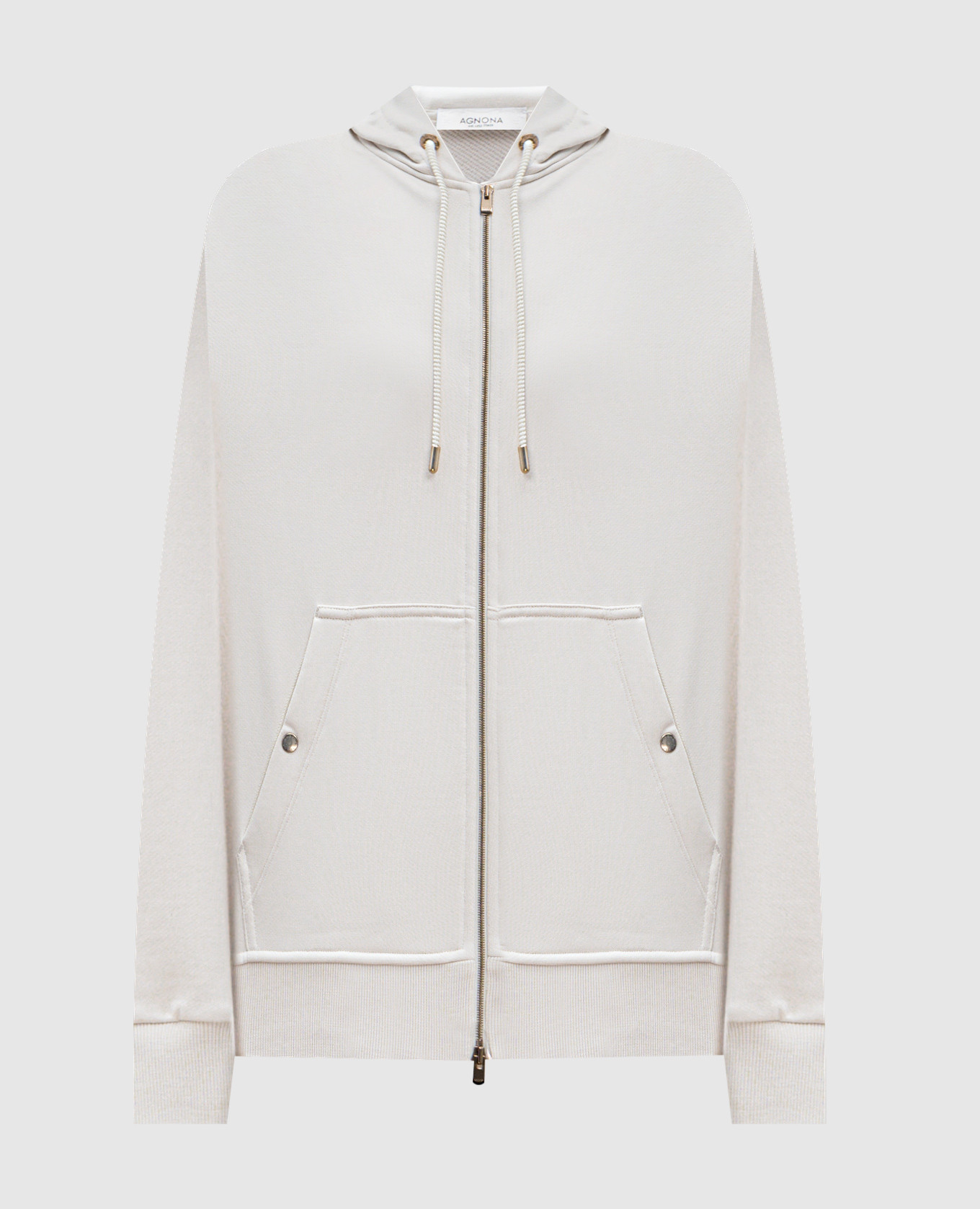 

Beige sports jacket with silk Agnona