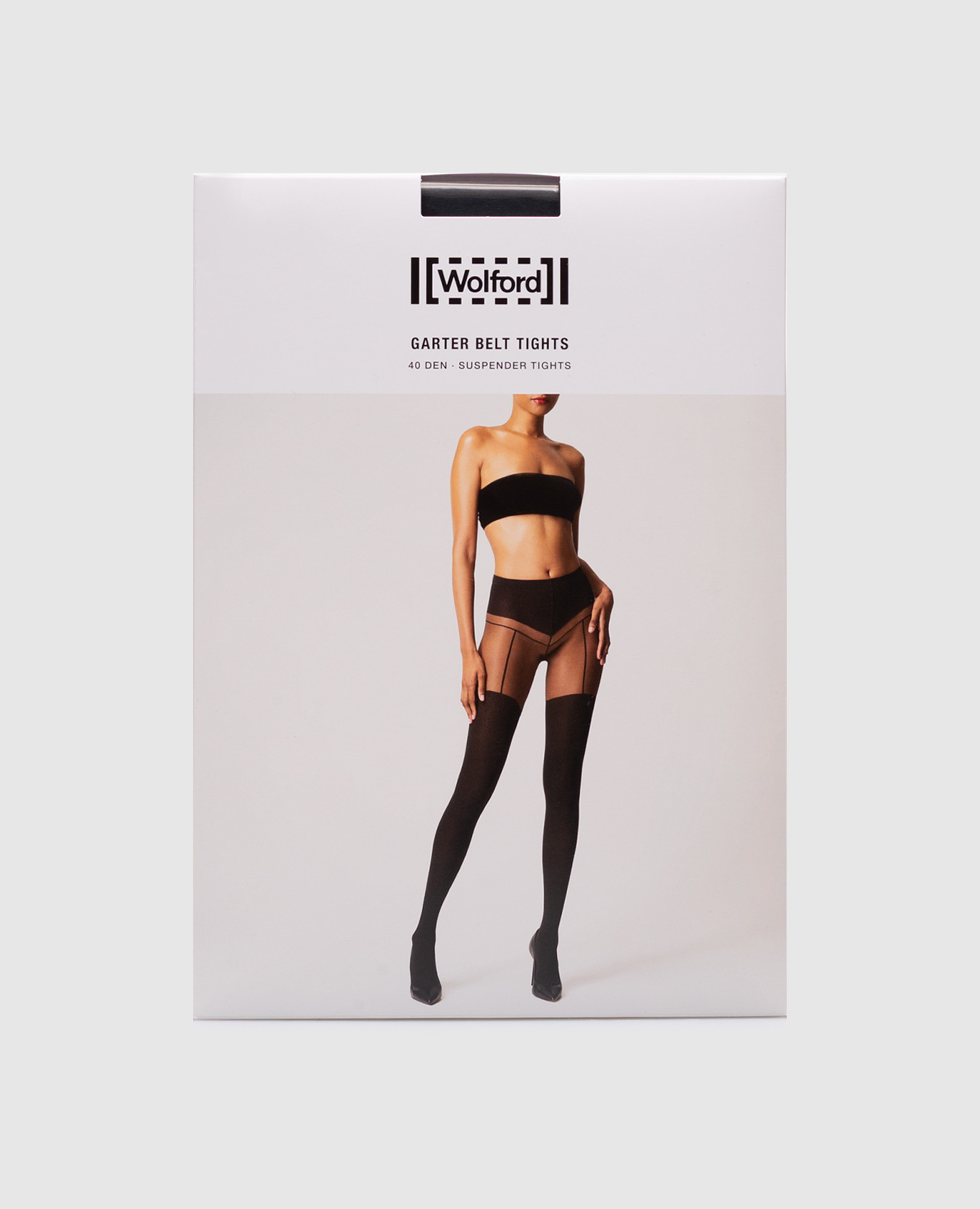 

Black tights Garter belt Wolford