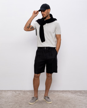 Brunello Cucinelli Grey melange polo M29800125