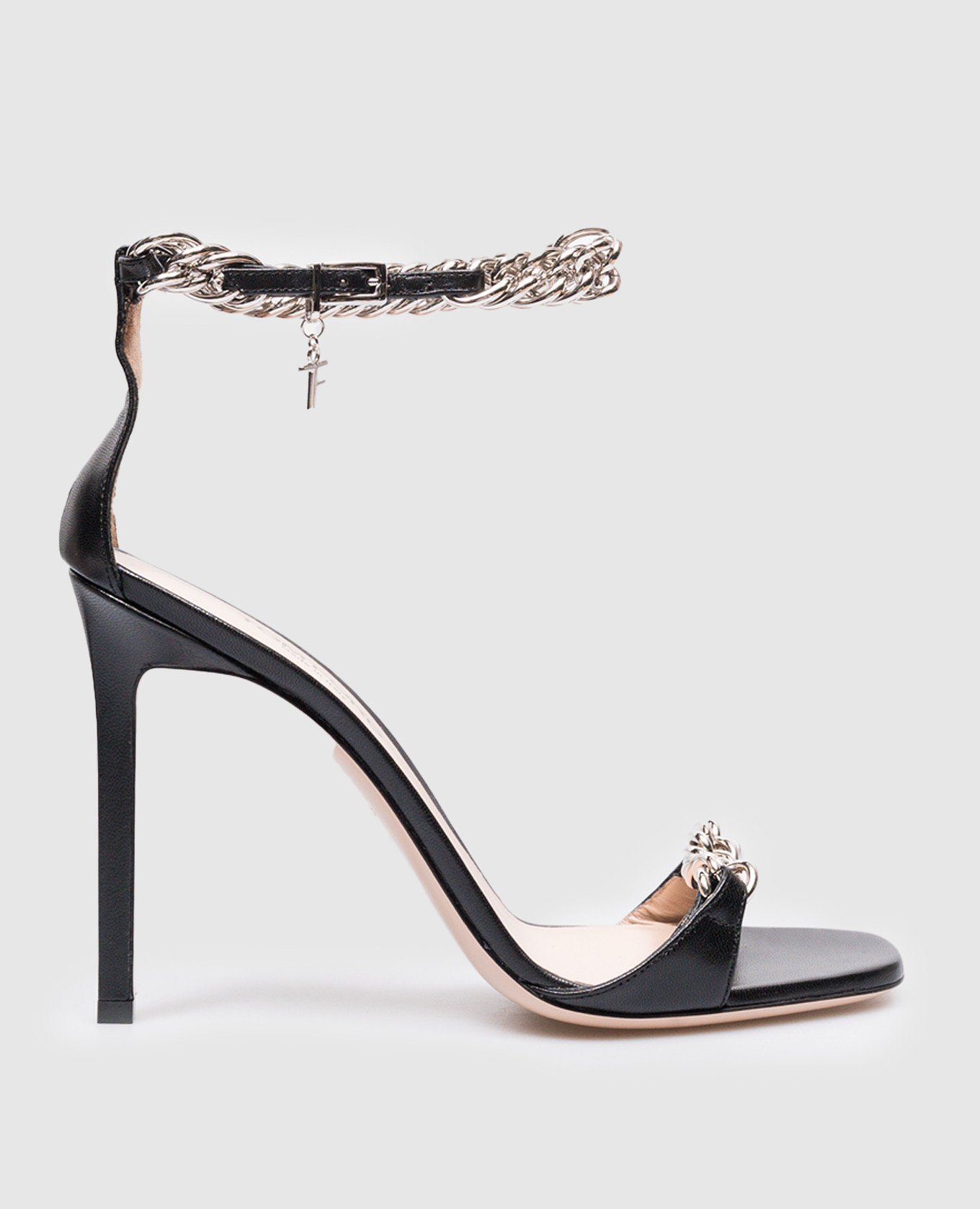 

Black leather sandals Tom Ford, Черный