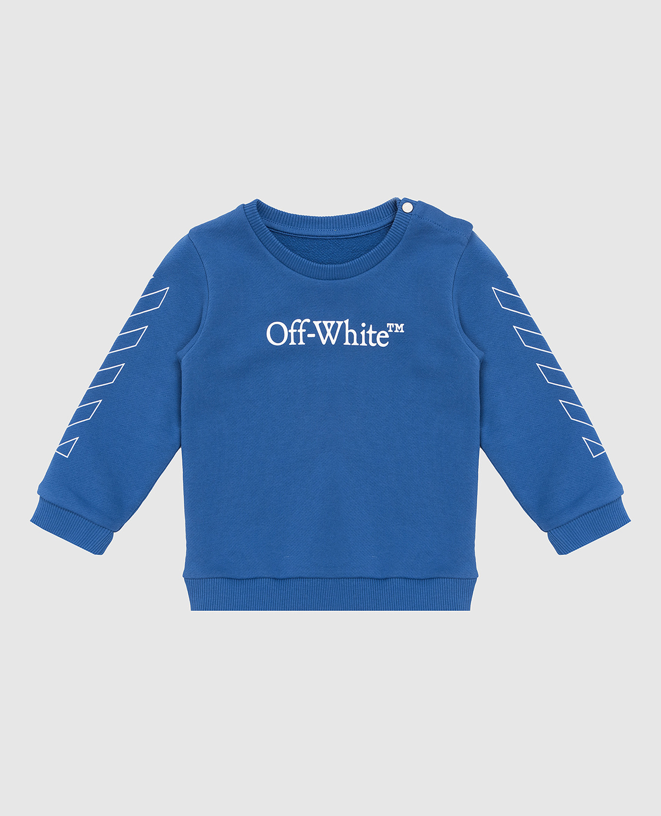 

Children's blue sweatshirt with logo print Off-White
