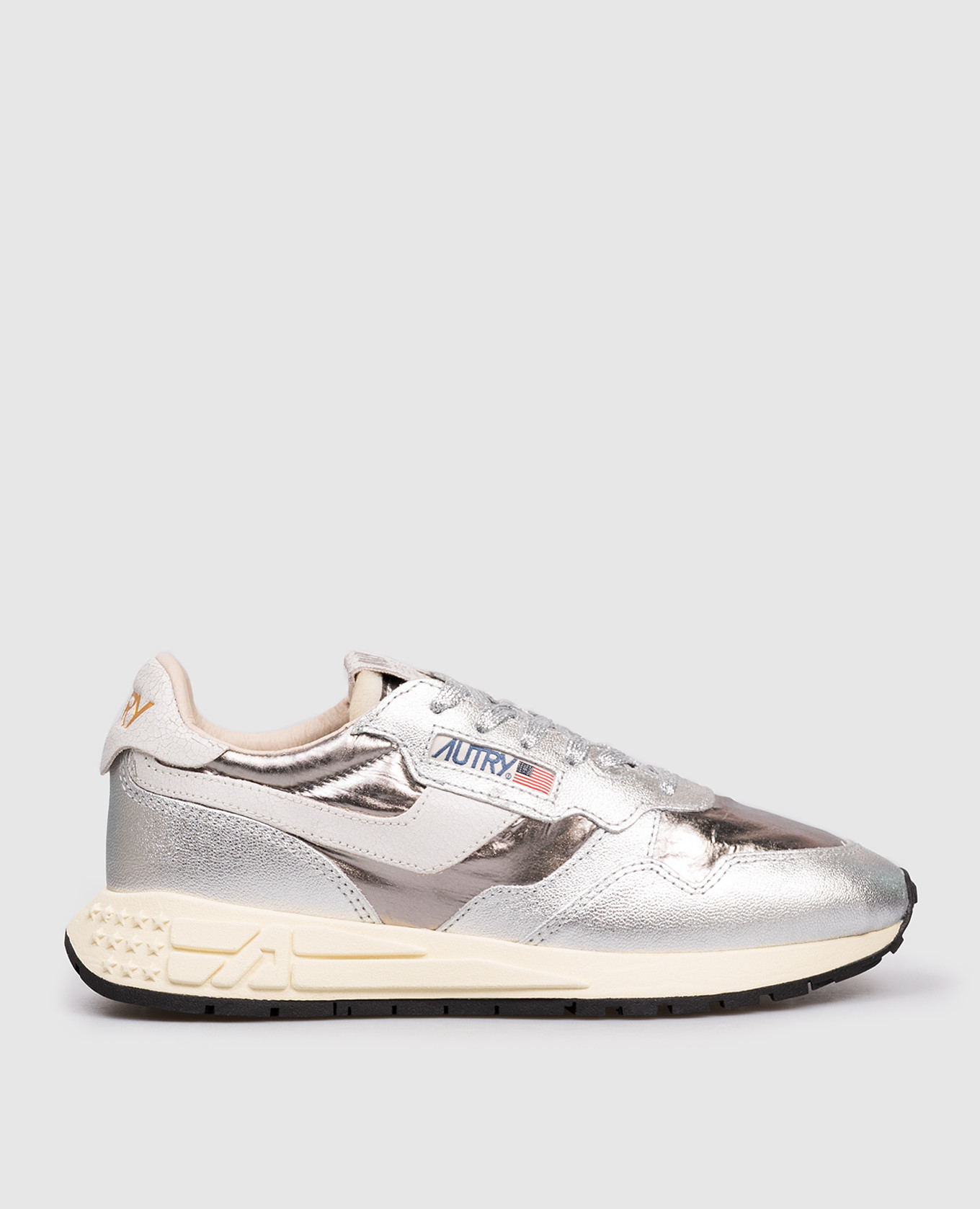 Silver REELWIND combination sneakers AUTRY