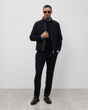 MooRER ORVIETO blue cashmere and silk jumper ORVIETOWS5