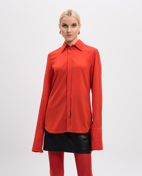 Max Mara Sportmax Red GEMONA silk blouse GEMONA