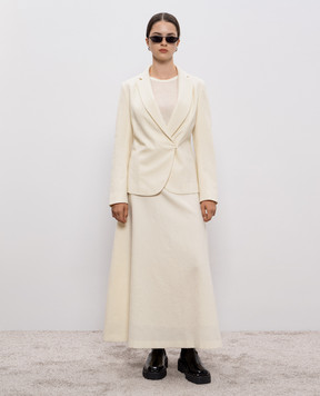 Intoca White wool jacket 252SAXJA1002