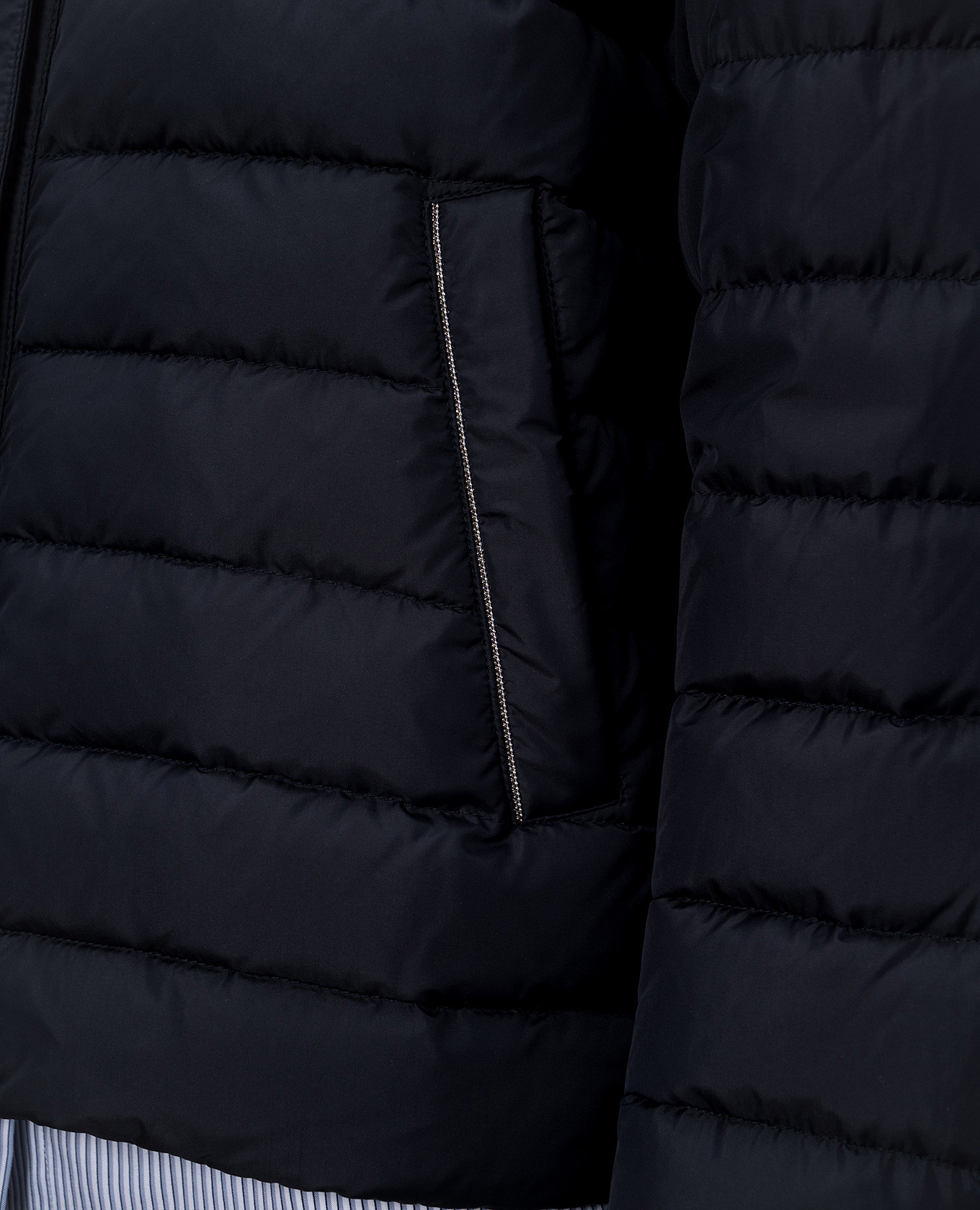 

Blue down jacket with monil chain Peserico