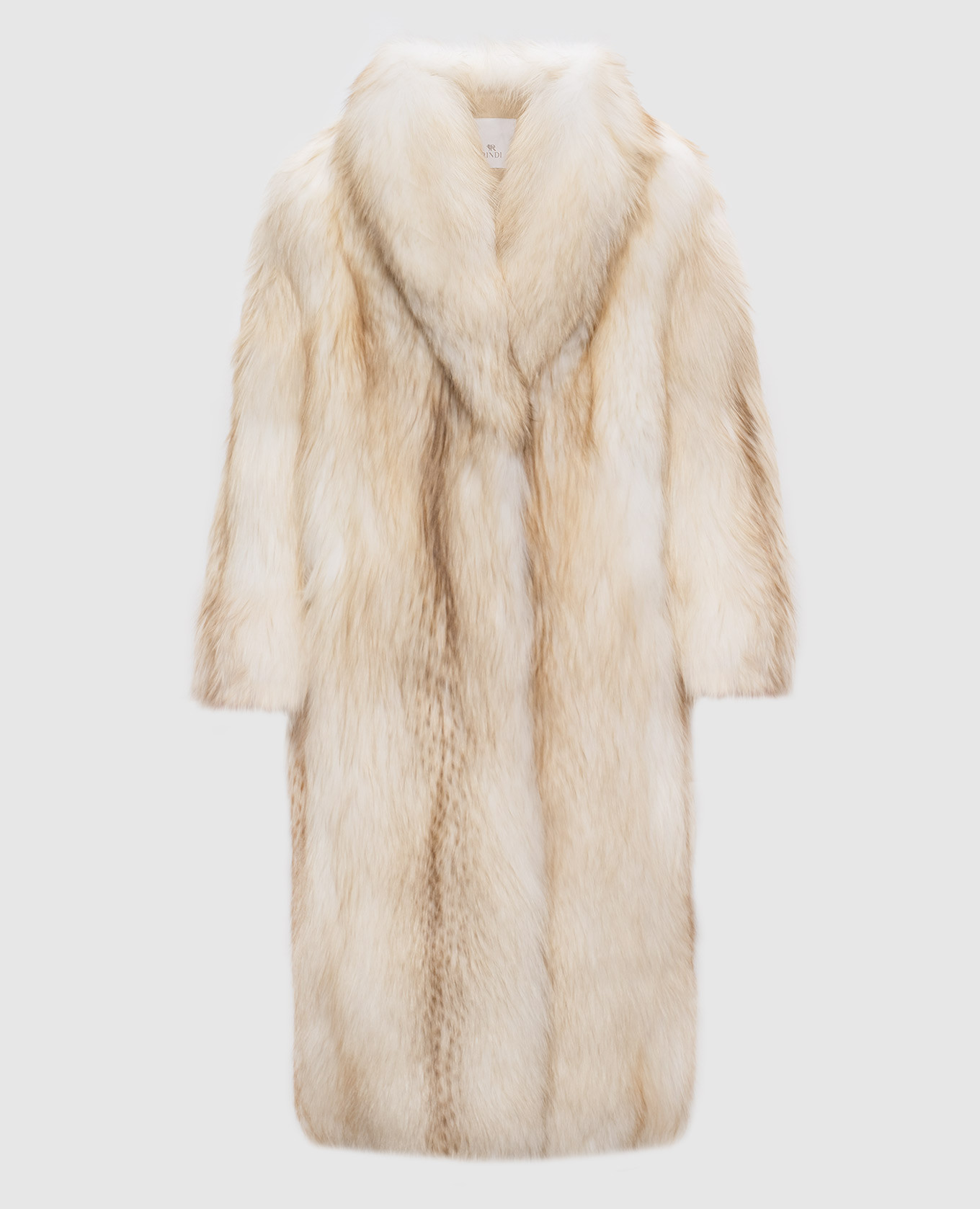 

Beige long fox fur coat Rindi