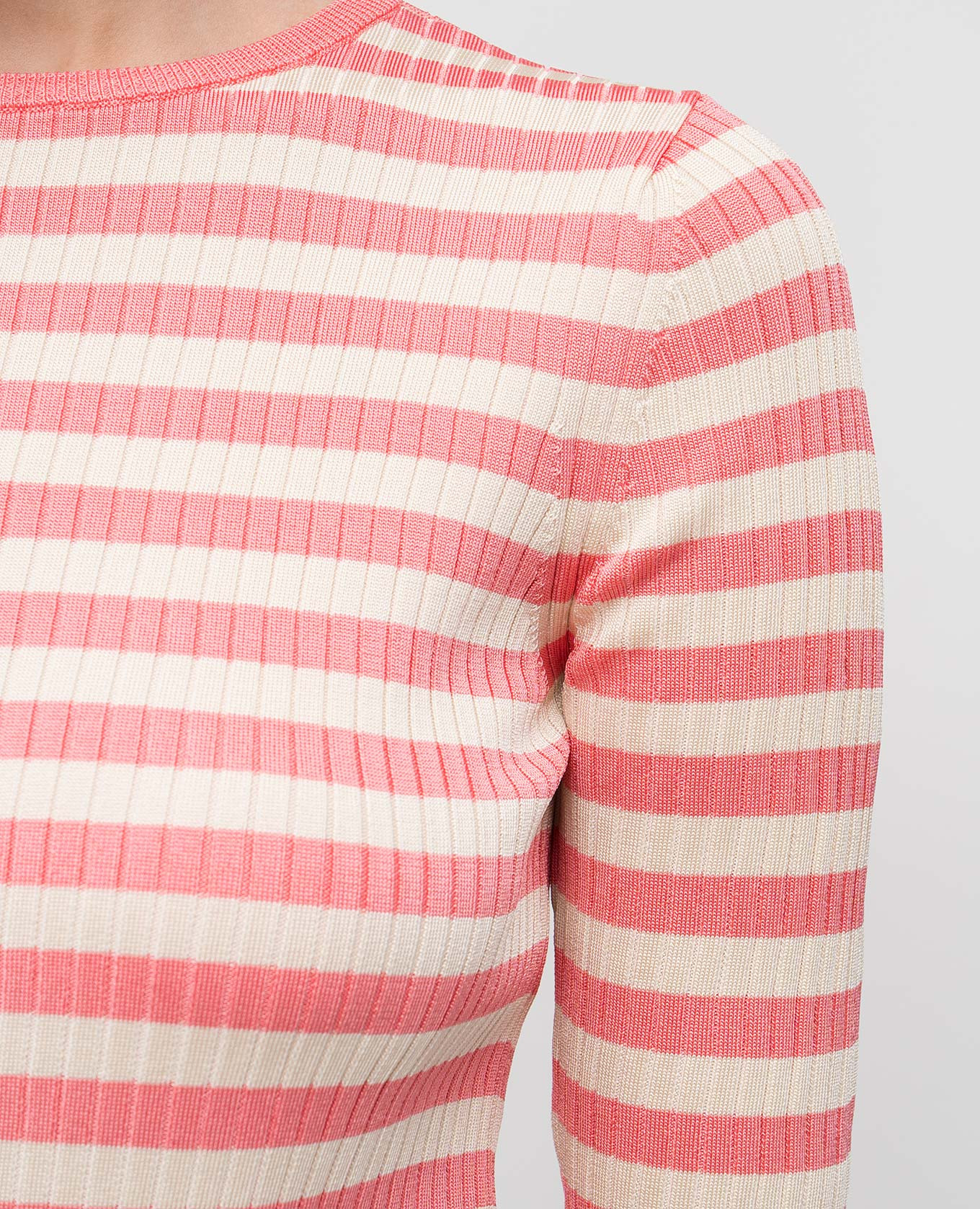 Pink striped T-shirt Twinset 5