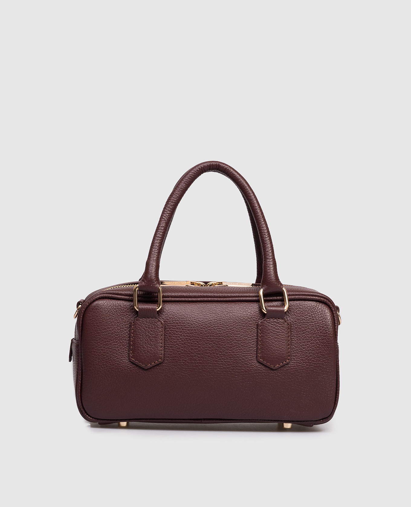 

Burgundy leather baguette bag Gianni Notaro