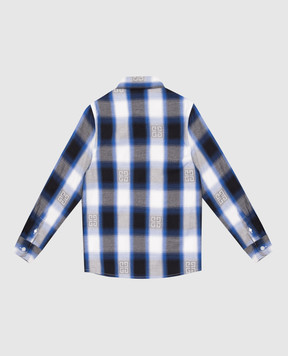 Givenchy Children's blue checked shirt H3031812+