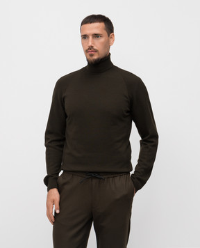 Sease Khaki wool golf KT043XG004