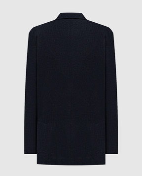 Exibit Blue jacket with wool GCD33863