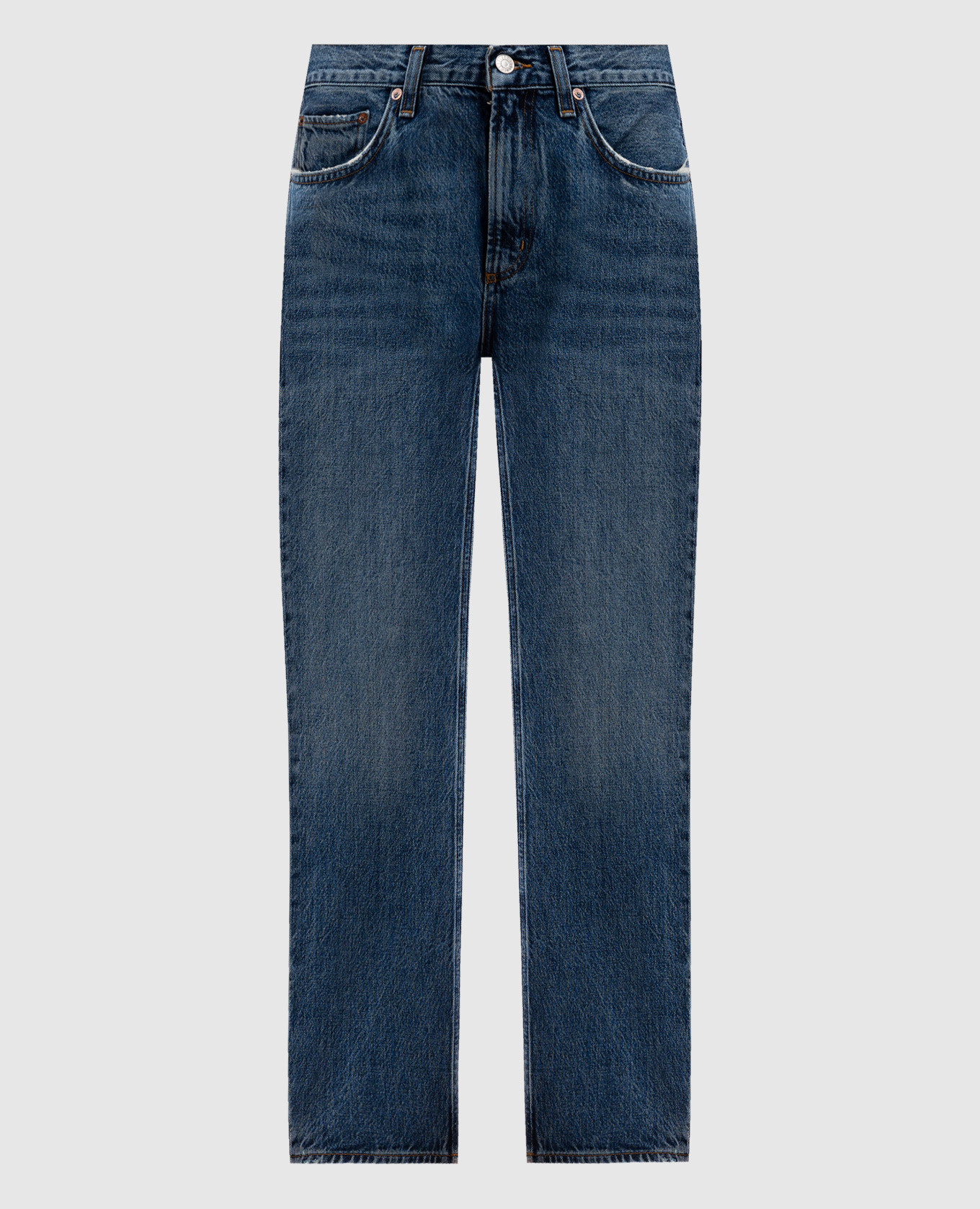 

Blue jeans with a distressed effect AGOLDE