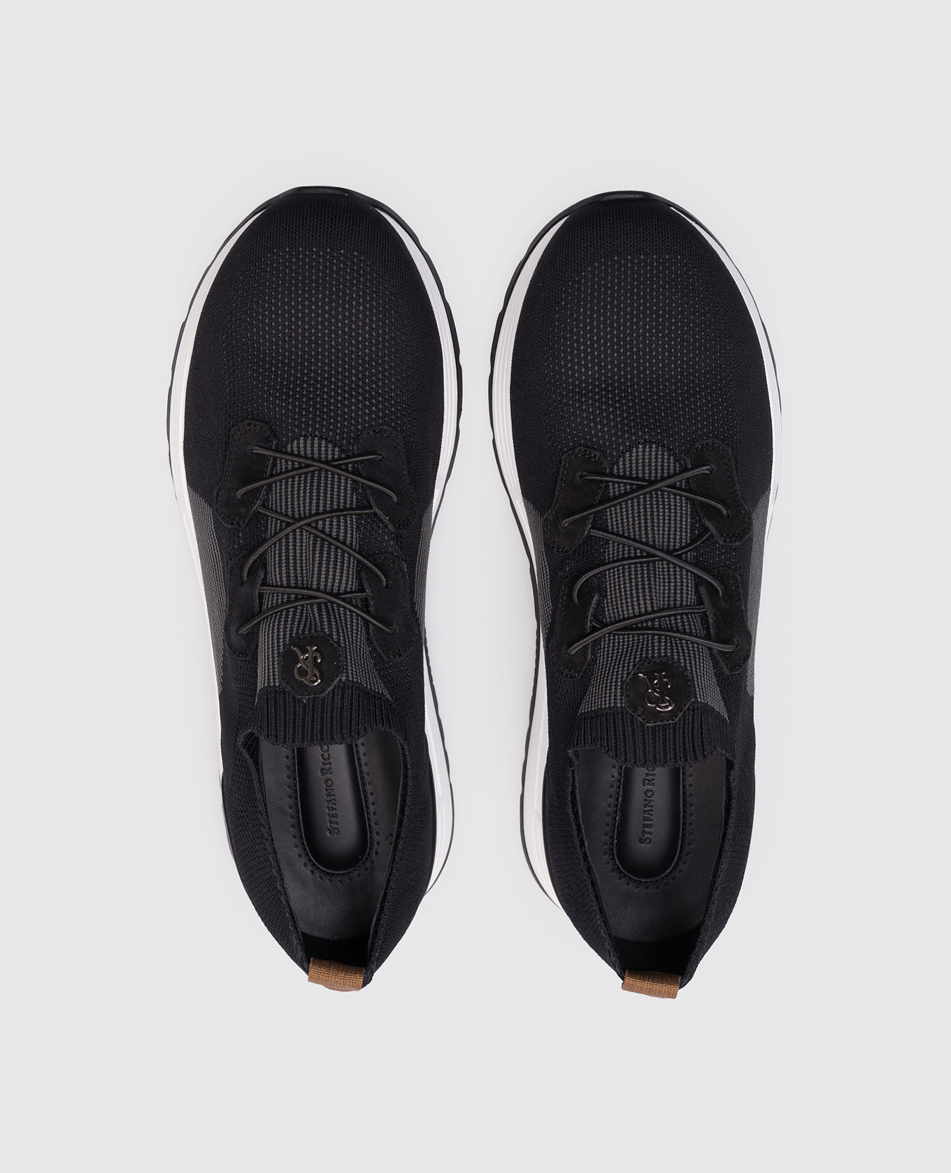 

Black sneakers with logo Stefano Ricci
